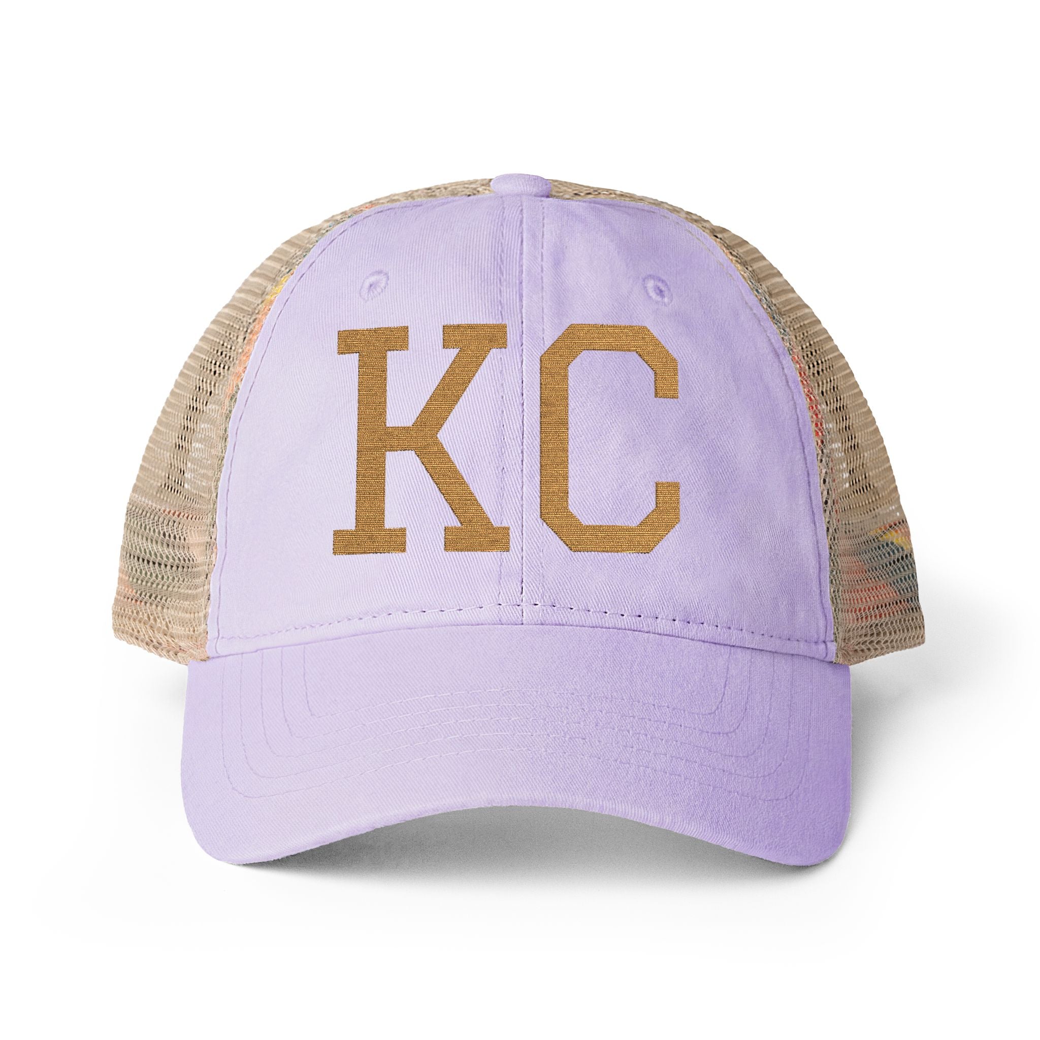 KC | Washed Mesh-Back Embroidered Cap