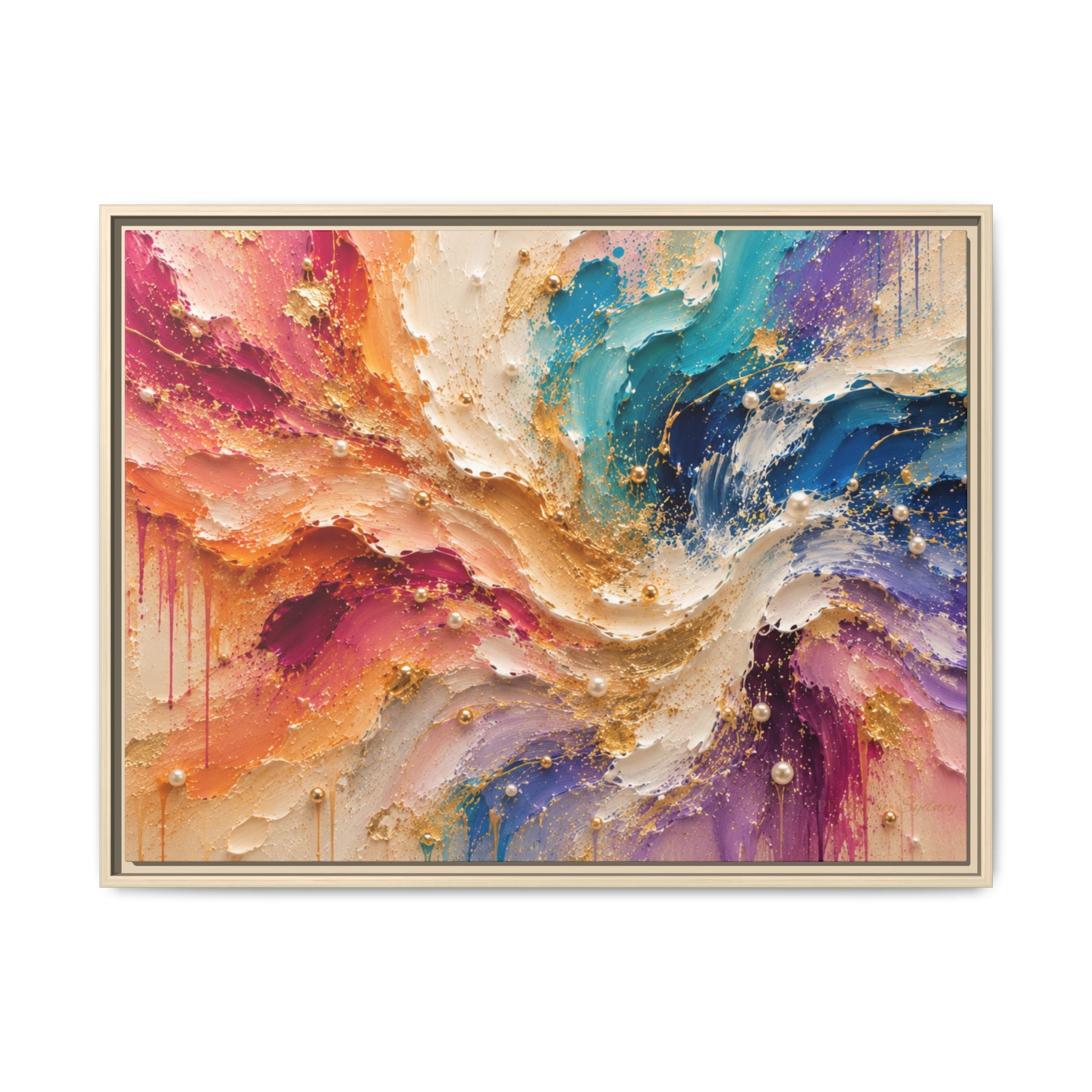 Rainbow Symphony | Framed Canvas Wall Art