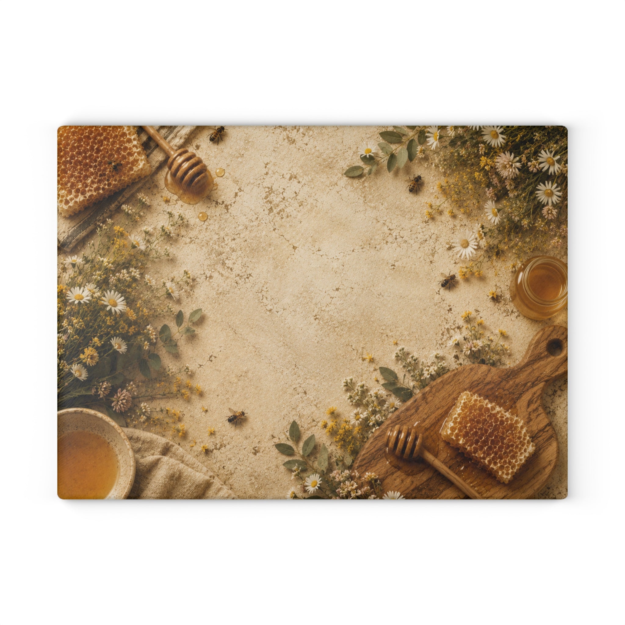Honey Harvest | Glass Cutting Board