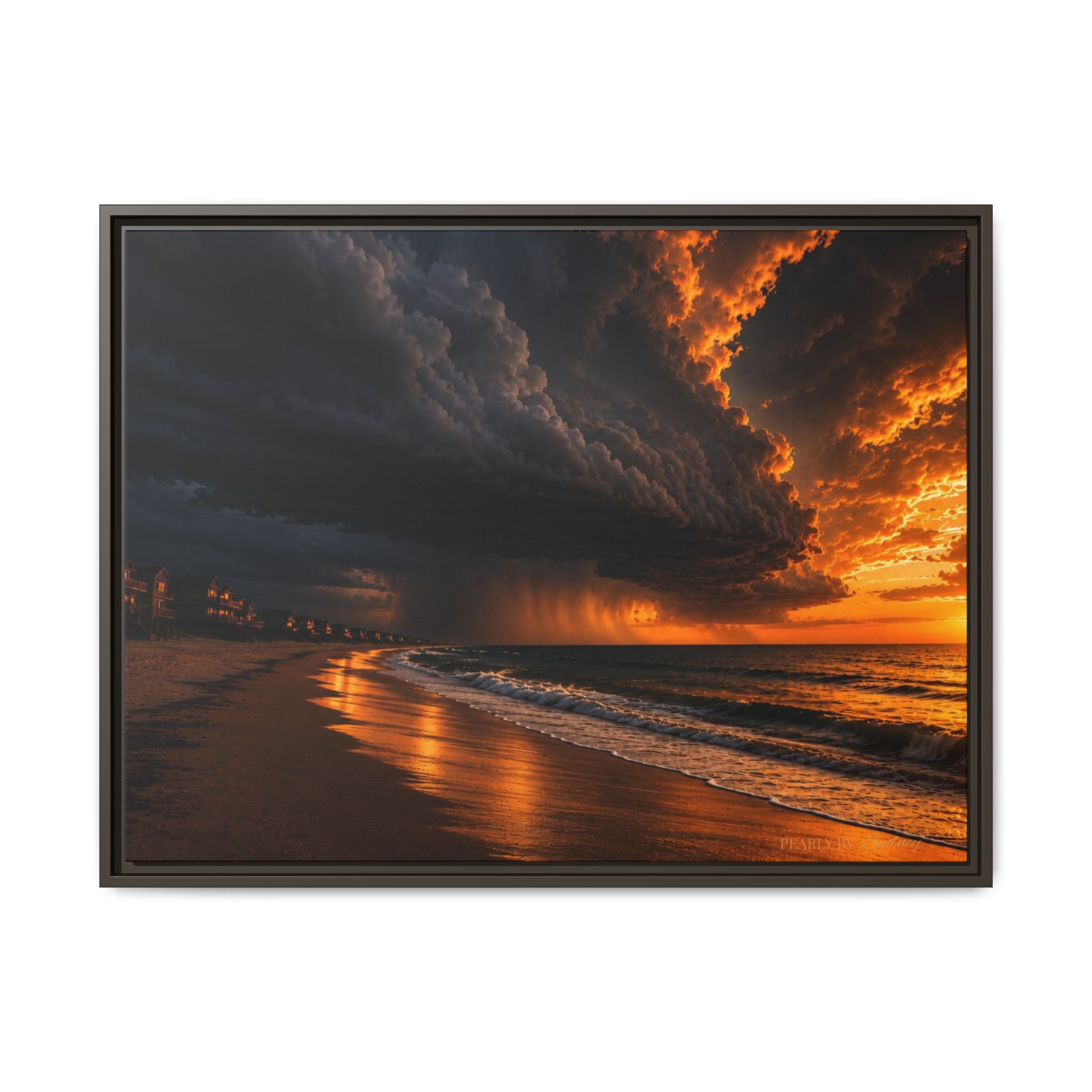 Tempest Coast | Framed Canvas Wall Art