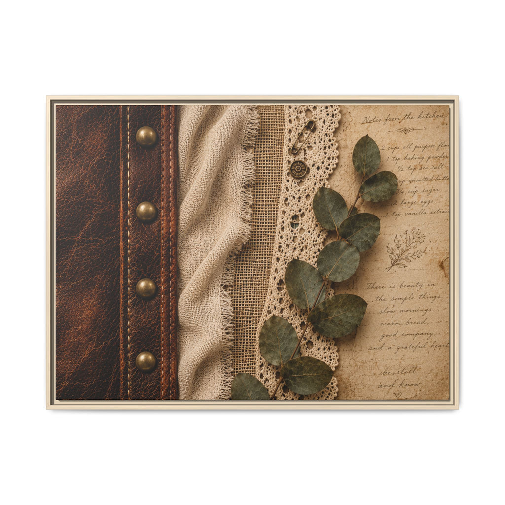 Kitchen Letters | Framed Canvas Wall Art